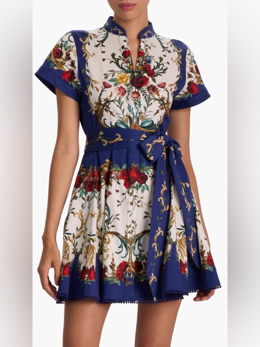 Alice + Olivia Lucy Floral Tie-Waist Dress - Picture 5 of 7